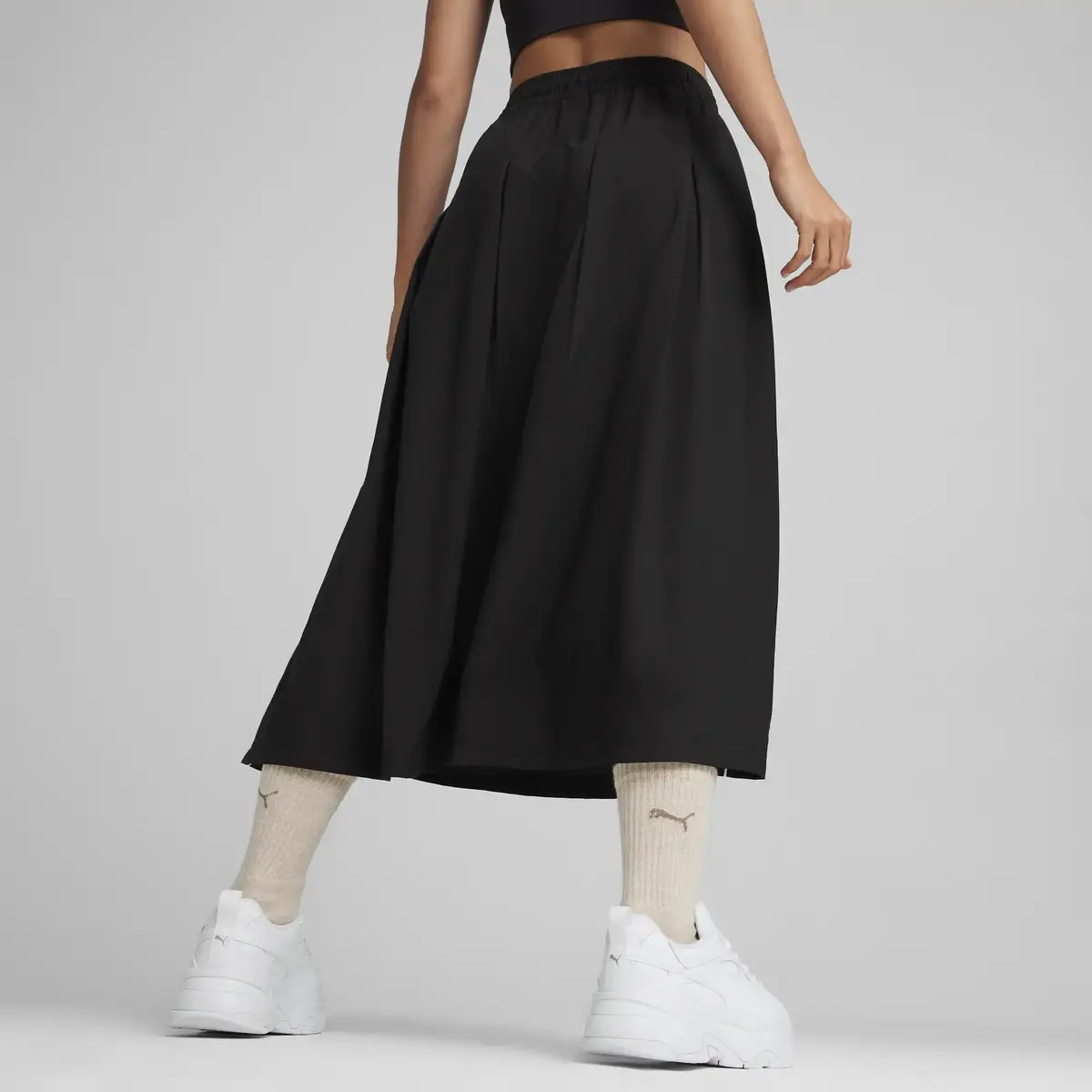 Puma INFUSE Pleated Midi Skirt Siyah Kadın Etek
