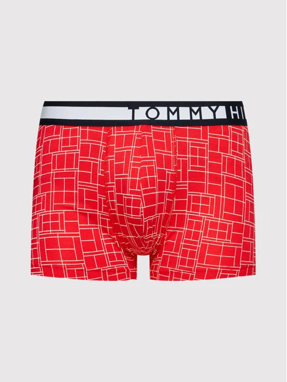 Tommy Hilfiger 3P TRUNK PRINT, 0TW Kırmızı 3'lü Erkek Boxer