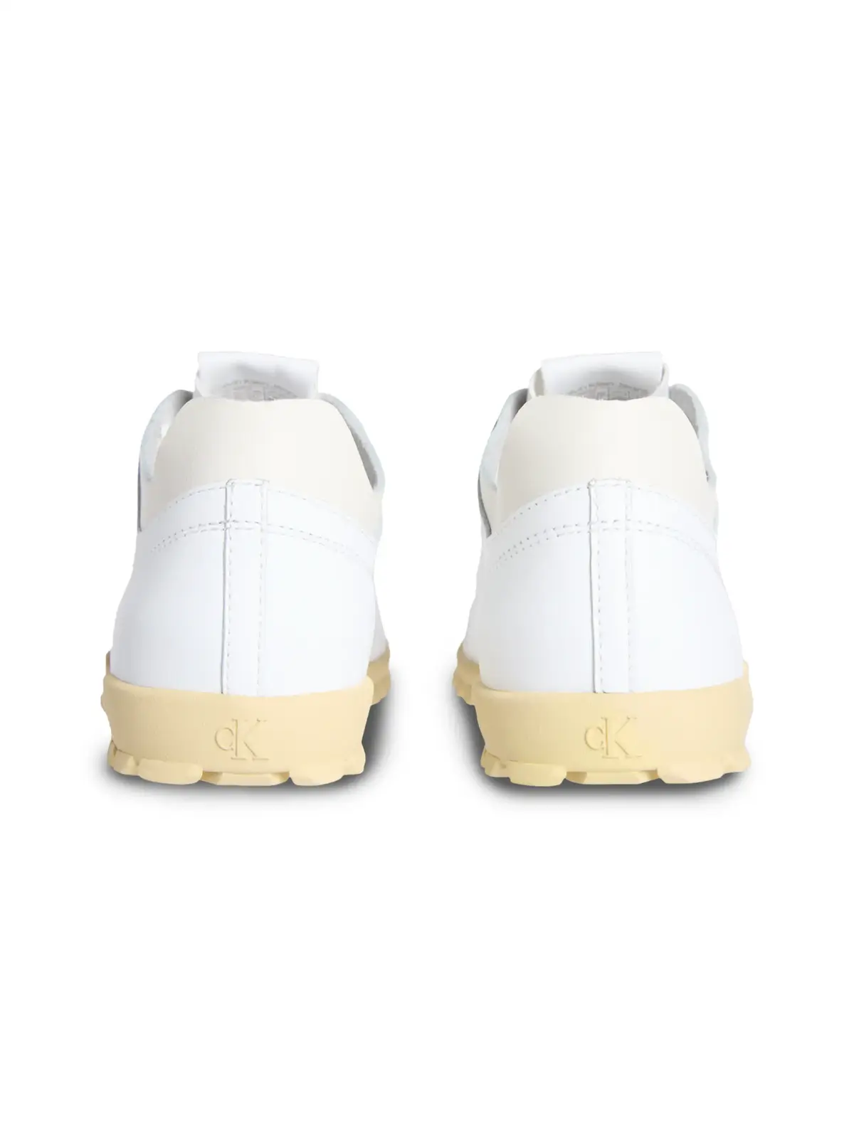Calvin Klein LOW PROFILE RUNNER Deri Beyaz Spor Ayakkabı