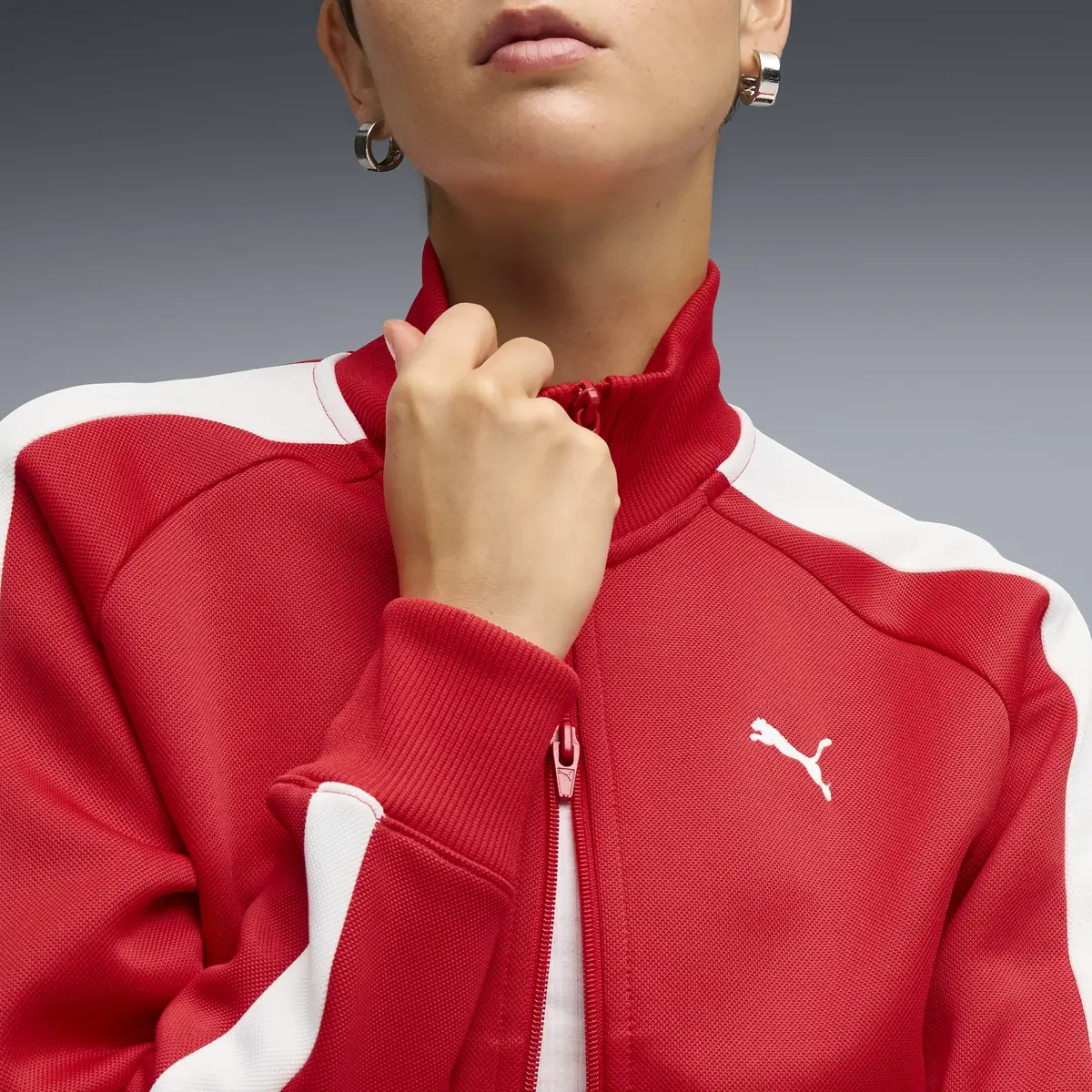 Puma T7 ALWAYS ON Track Jacket Kırmızı Kadın Ceket