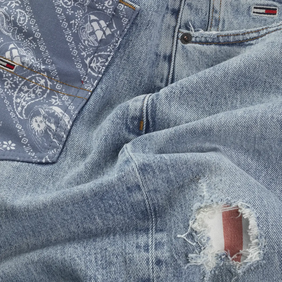 Tommy Hilfiger OTIS REGULAR STR BI6, 1AB Mavi Erkek Jean Pantolon