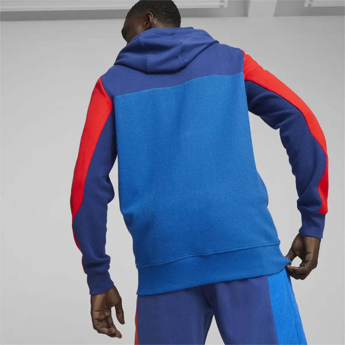Puma BMW MMS Hdd Sweat Jacket Mavi Erkek Fermuarlı Hoodie