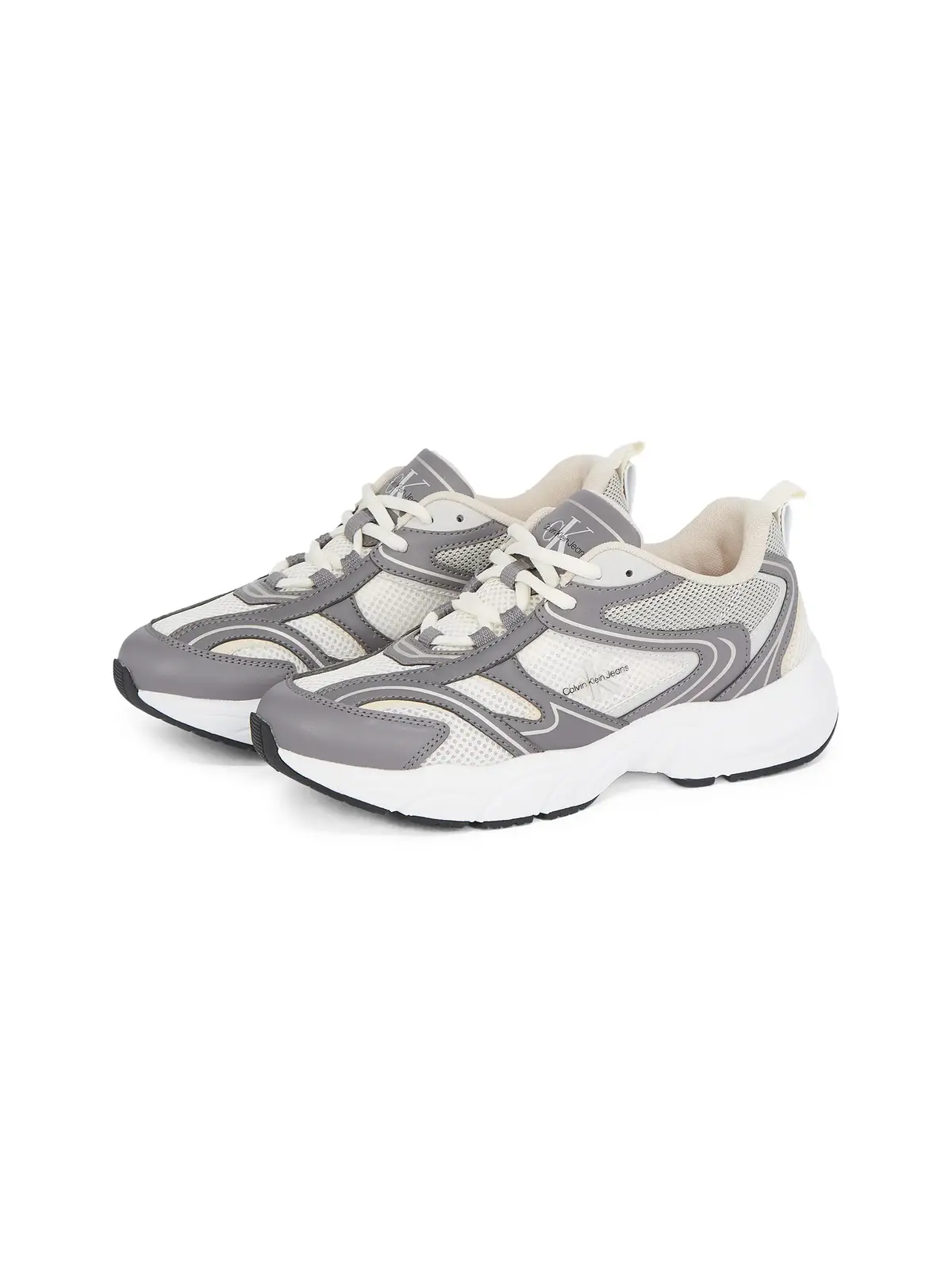 Calvin Klein RETRO TENNIS MESH ML Gri Kadın Spor Ayakkabı