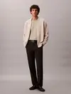 Calvin Klein LS BOMBER CASHMERE Bej Erkek Kaşmir Karışımlı Fermuarlı Ceket