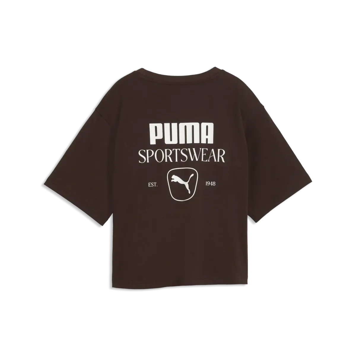 PUMA PUMA CLASS Relaxed Tee Kahverengi Kadın T-Shirt