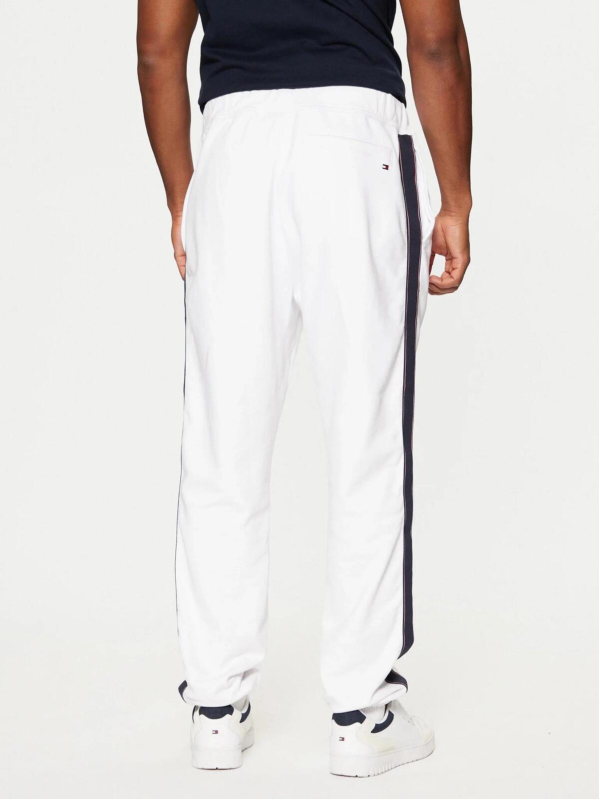 Tommy Hilfiger GLOBAL STRIPE SWEATP, YAF Beyaz Erkek Eşofman Altı