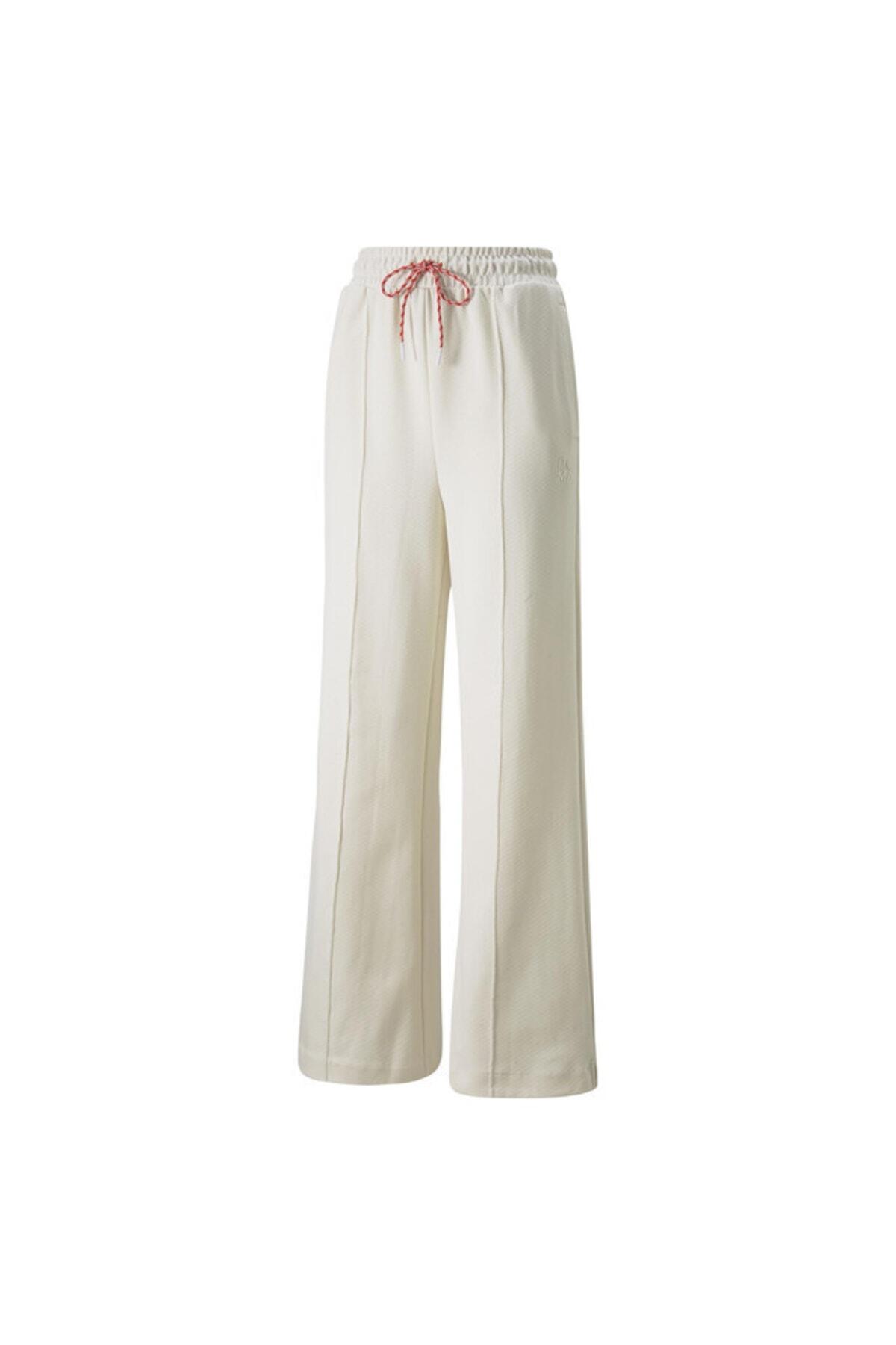 Puma Infuse Wide Leg Pants Dk Bej Kadın Eşofman Altı