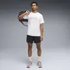 PUMA M Run Club Graphic Tee Beyaz Erkek T-Shirt