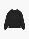 Calvin Klein SHRUNKEN BADGE CREW Erkek Siyah Sweatshirt