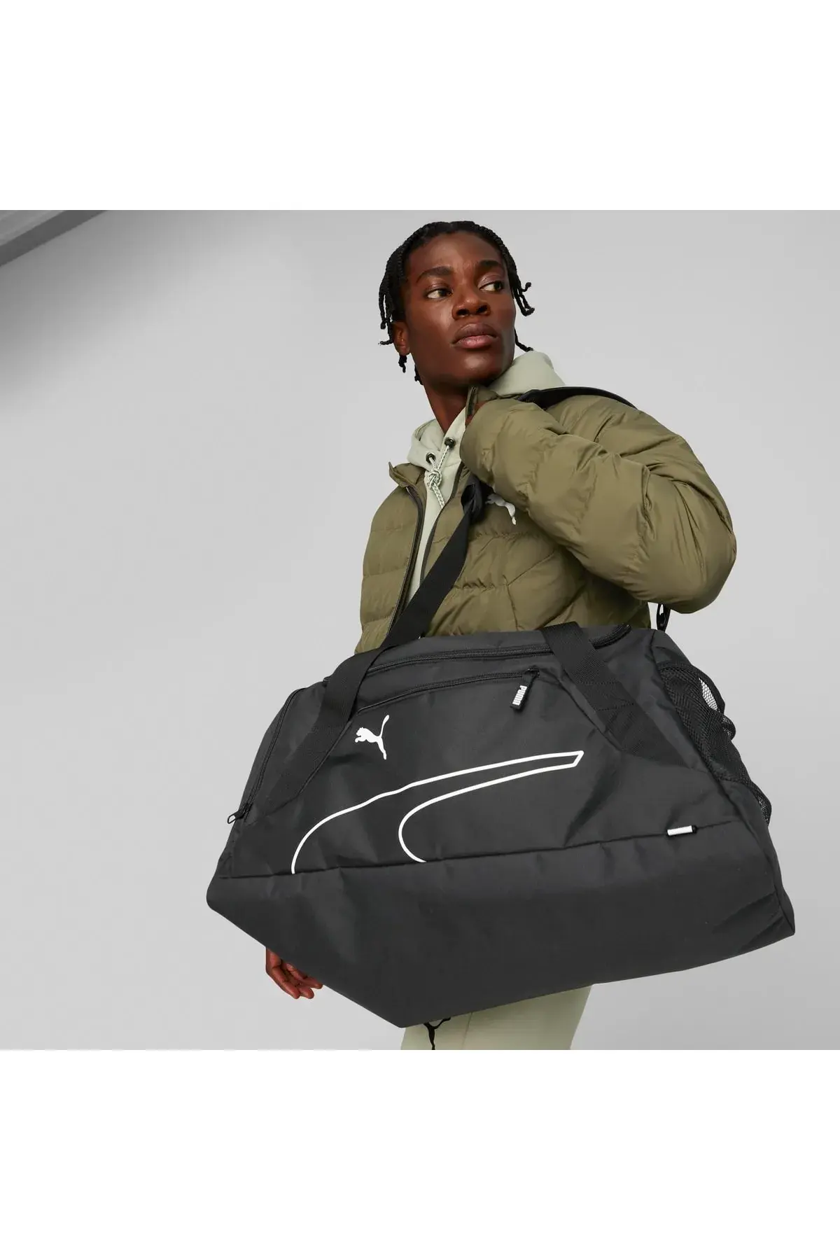 Puma Fundamentals Sports Bag M Siyah Spor Çantası
