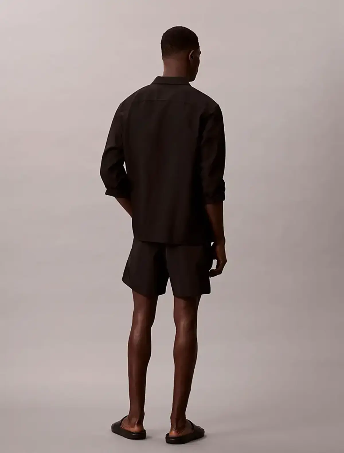 Calvin Klein NYLON LOGO DRAWSTRING SHORT Siyah Erkek Şort