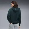 Puma ESS ELEVATED Velour Hoodie Yeşil Kadın Kadife Kapişonlu Sweatshirt