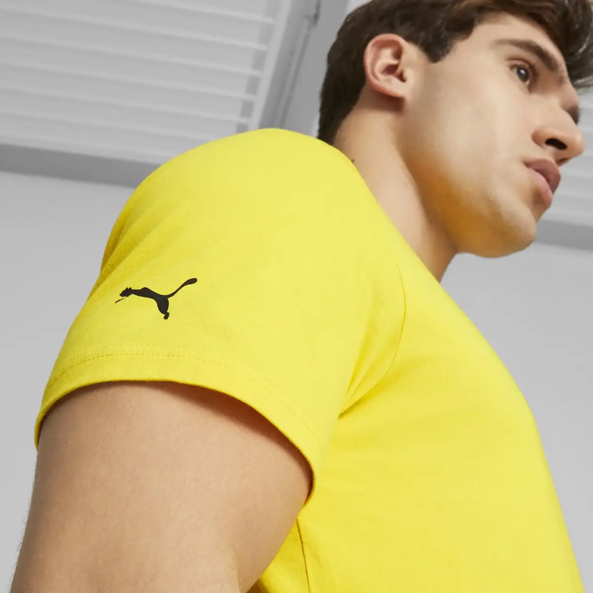 Puma PL Graphic Tee Sarı Erkek/Unisex T-Shirt