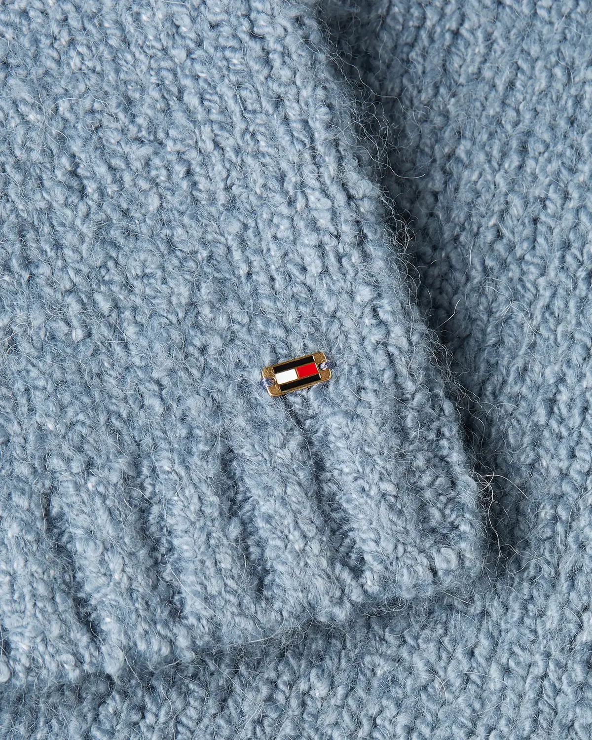 Tommy Hilfiger TEXTURED GOLD BUTTON, DY9 Mavi Kadın Kazak