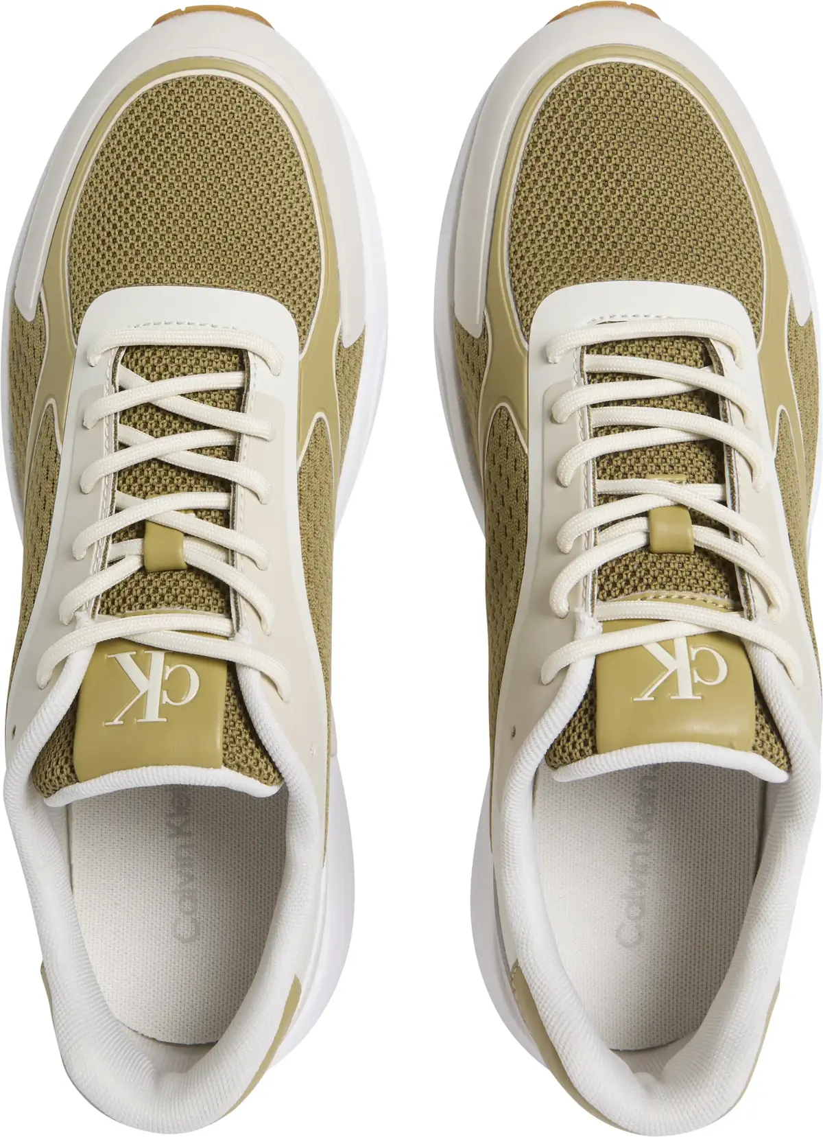 Calvin Klein RETRO TENNIS LOW KNI, 0F8 Krem Erkek Spor Ayakkabı & Sneaker