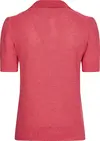 Tommy Hilfiger TEXTURED POLO-NK SWE Kadın Pembe Kazak