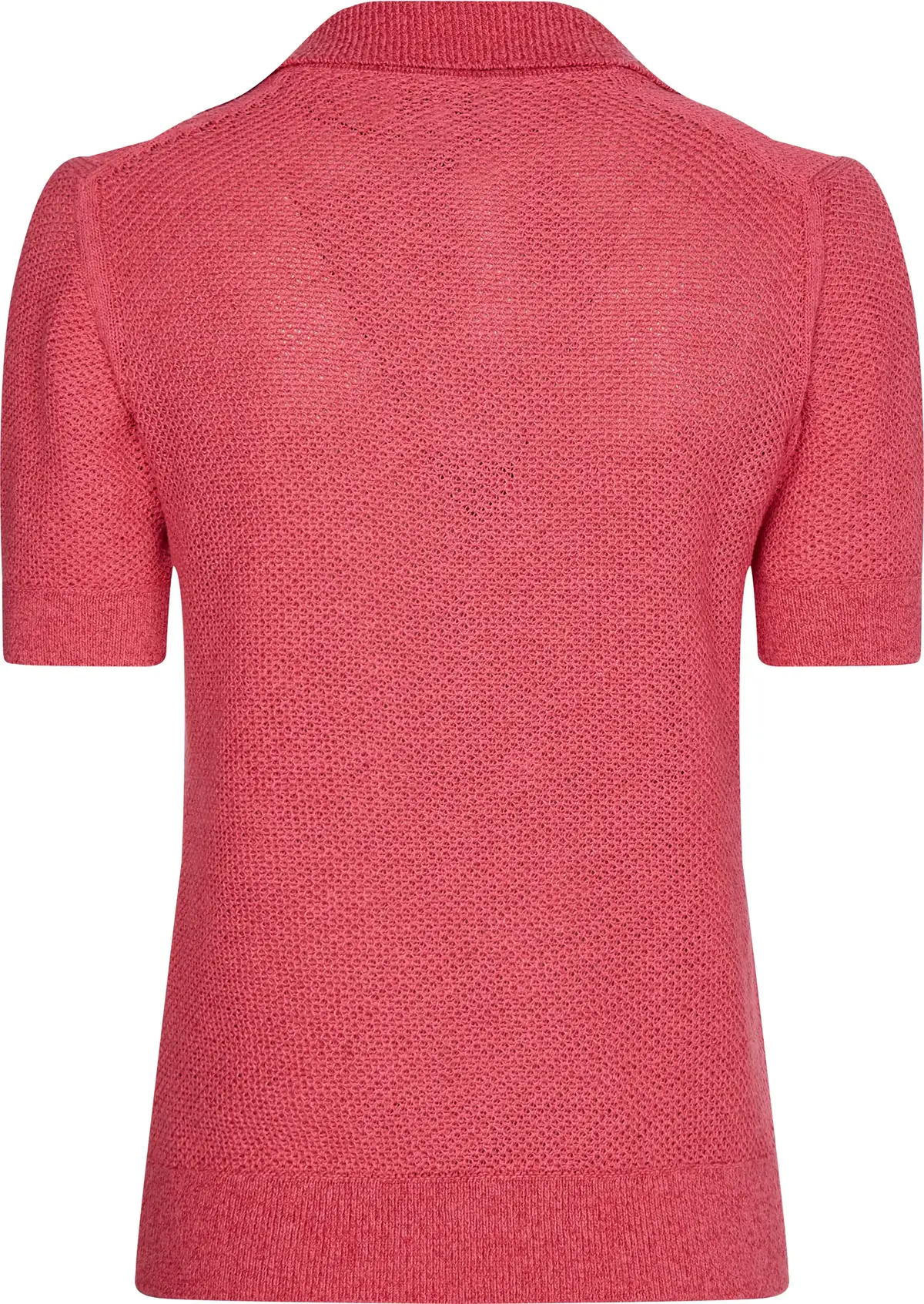 Tommy Hilfiger TEXTURED POLO-NK SWE Kadın Pembe Kazak