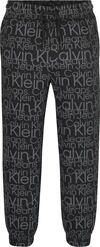 Calvin Klein GLOW IN THE DARK AOP Erkek Siyah Jogger