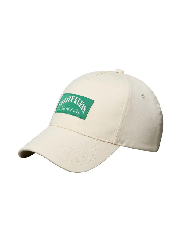Calvin Klein HERITAGE CREST PATCH Krem Erkek Şapka