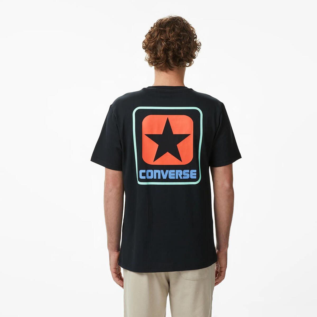 CONVERSE BOX STAR TEE CONVERSE BLACK Siyah Erkek T-Shirt