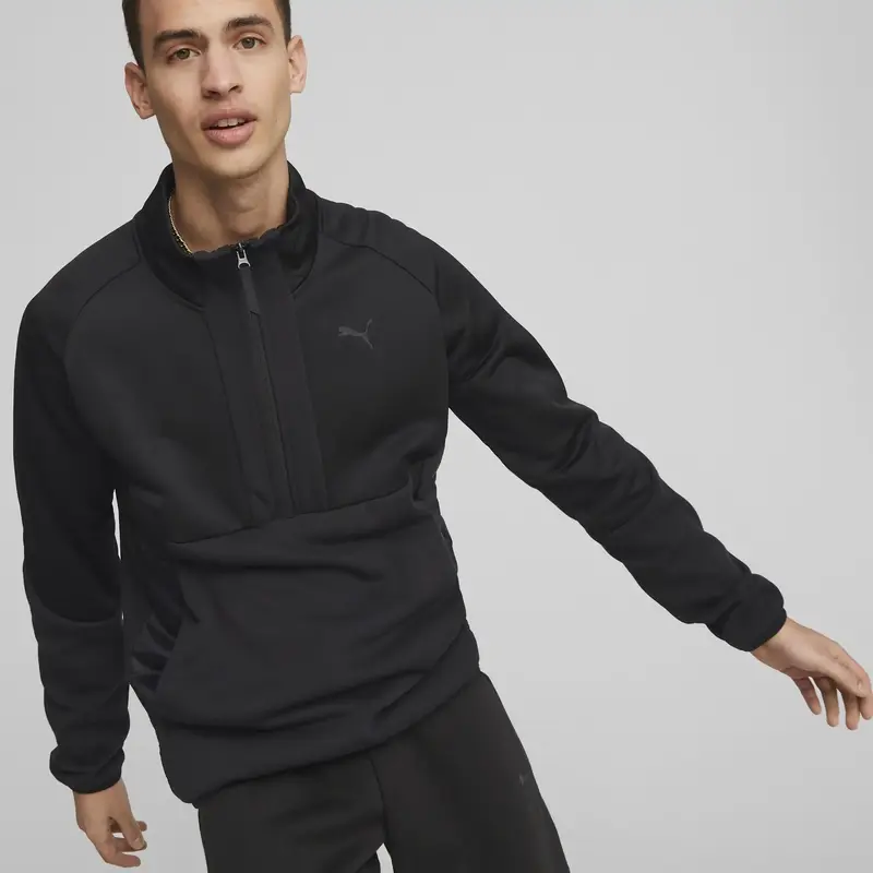 PUMATECH Half-Zip FL Siyah Erkek Sweatshirt