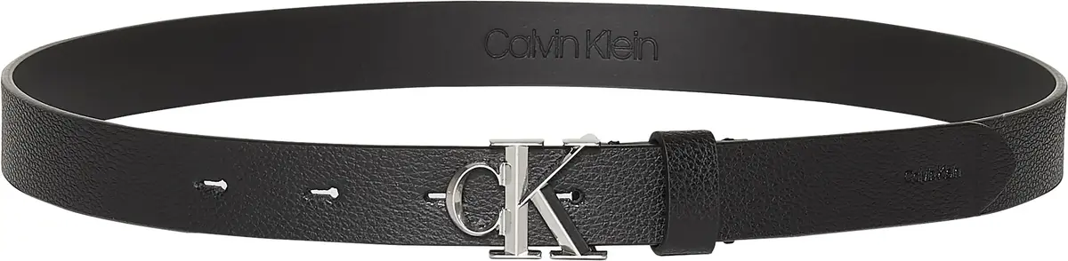Calvin Klein FACET CK BUCKLE PEBBLE 25MM Kadın Siyah Kemer