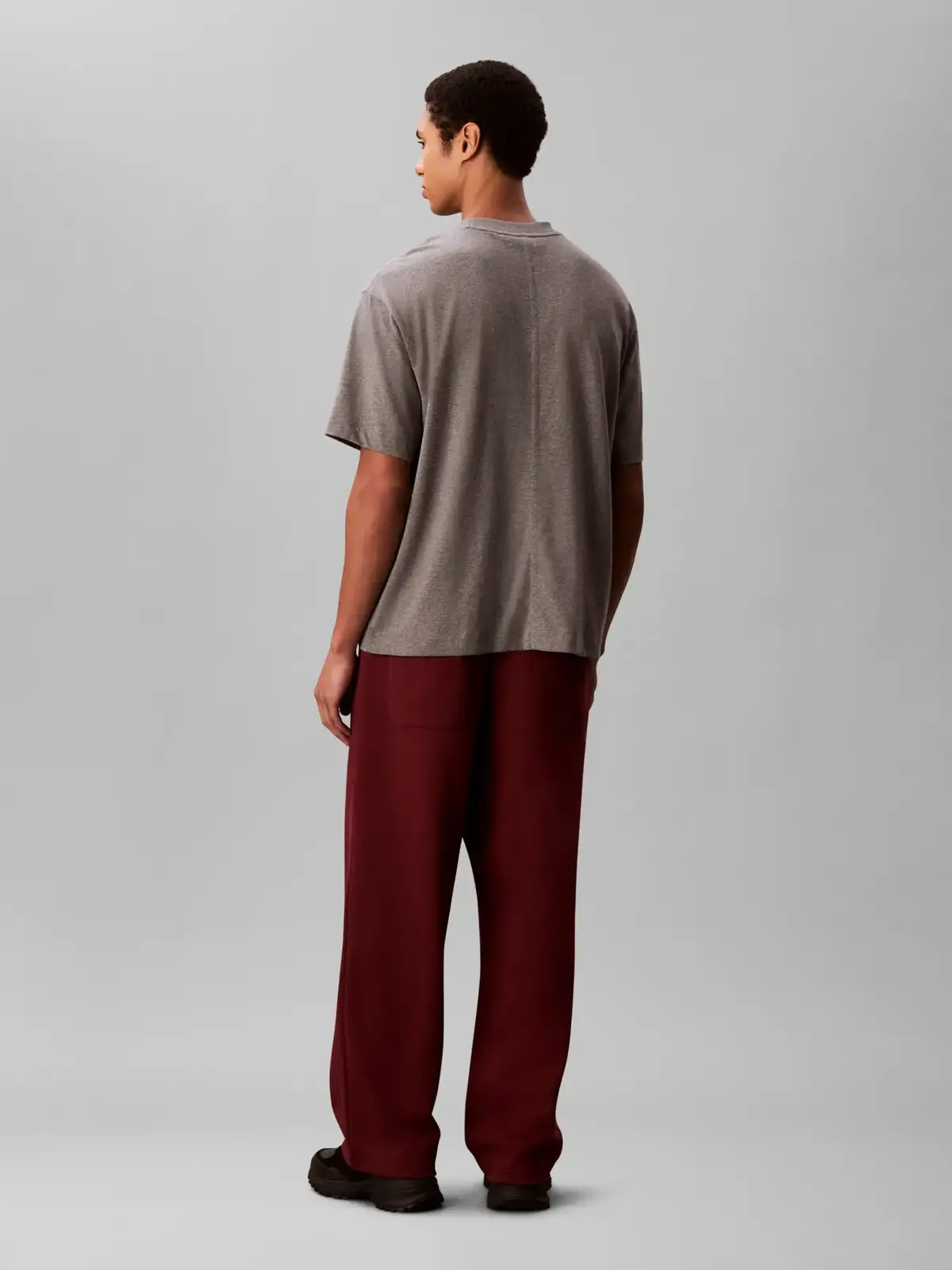 Calvin Klein PREMIUM TERRY CK Bordo Erkek Eşofman Alt