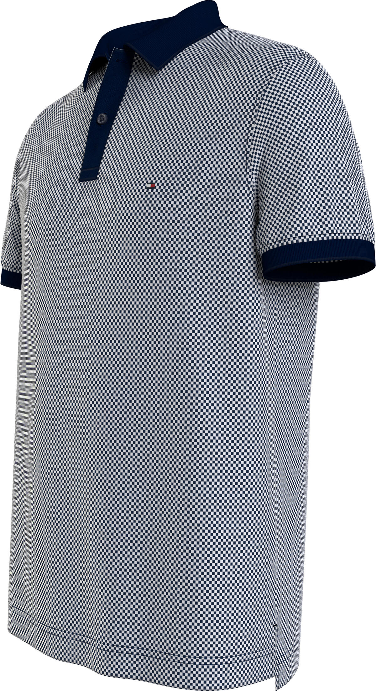 Tommy Hilfiger OXFORD LOGO COLLAR R Erkek Gri Polo T-Shirt