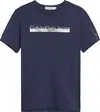 Calvin Klein METALLIC INST. LOGO Erkek Lacivert T-Shirt