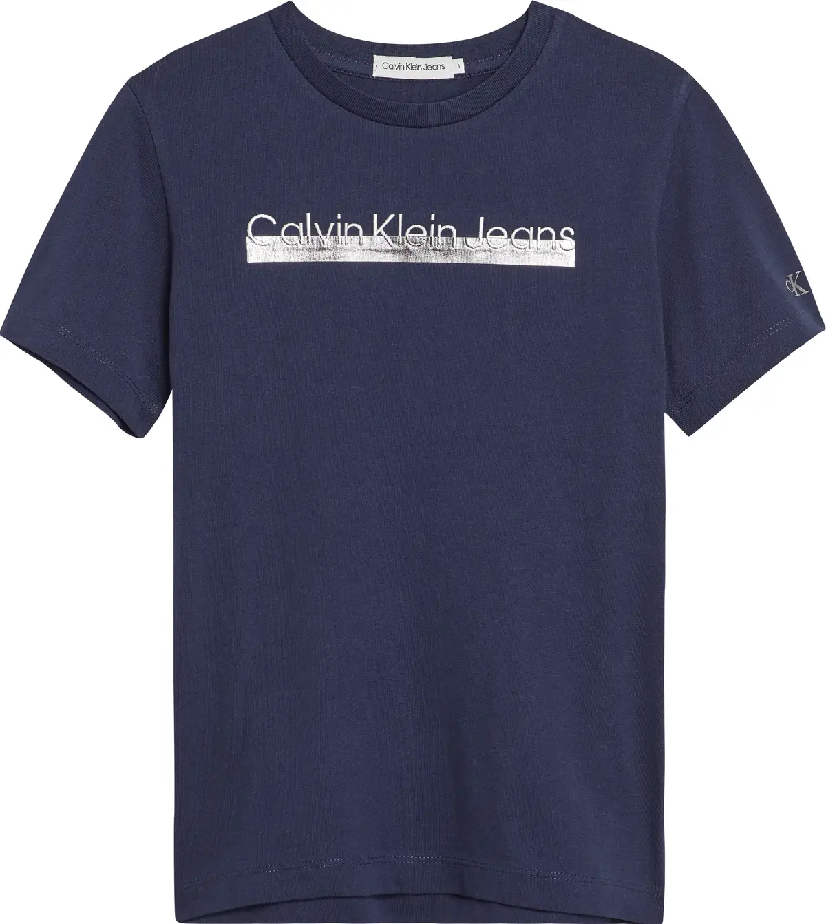 Calvin Klein METALLIC INST. LOGO Erkek Lacivert T-Shirt