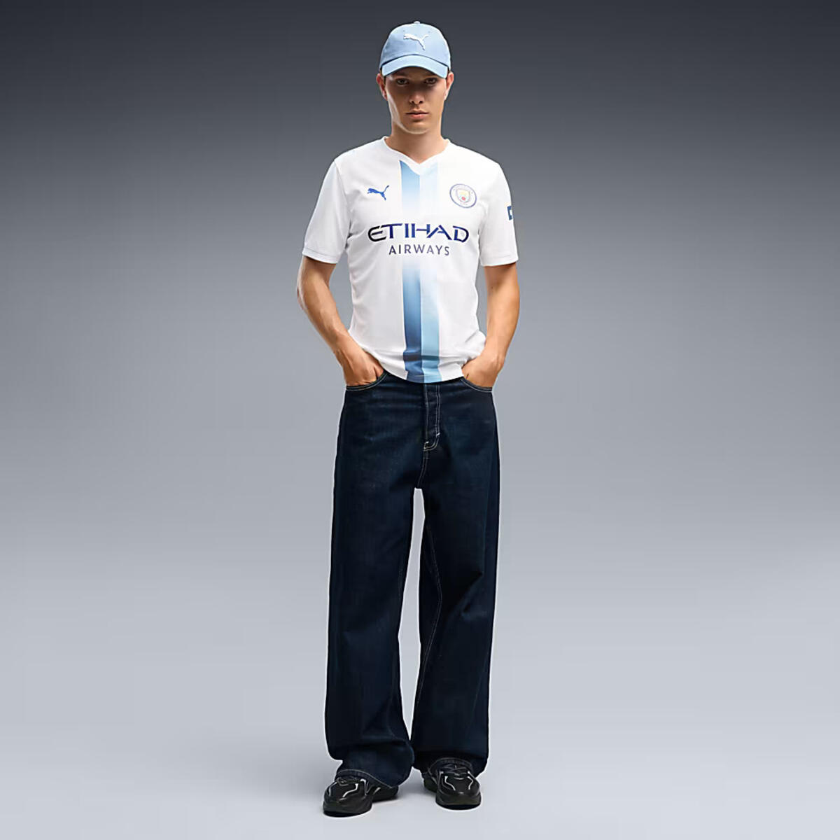 PUMA MCFC Third Jersey Replica Beyaz Erkek Forma