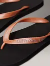 Calvin Klein BEACH SANDAL MONOLOG Kahve-Siyah Kadın Parmak Arası Terlik