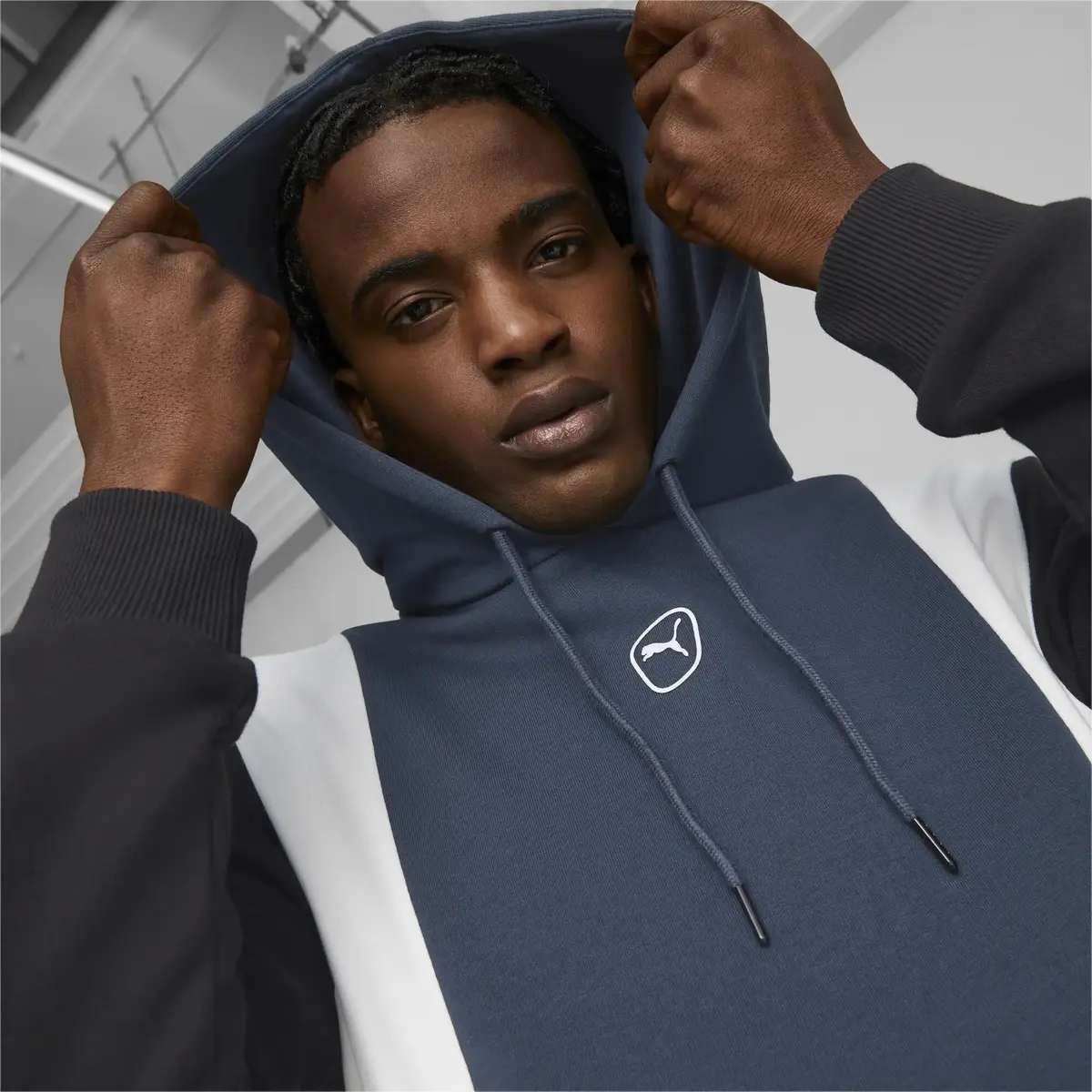 Puma King Top Hoody Puma Black-Dark Night Lacivert Erkek Sweatshirt