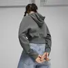 Puma CLASSICS+ Relaxed Cropped Hoodie Koyu Gri Kadın Hoodie