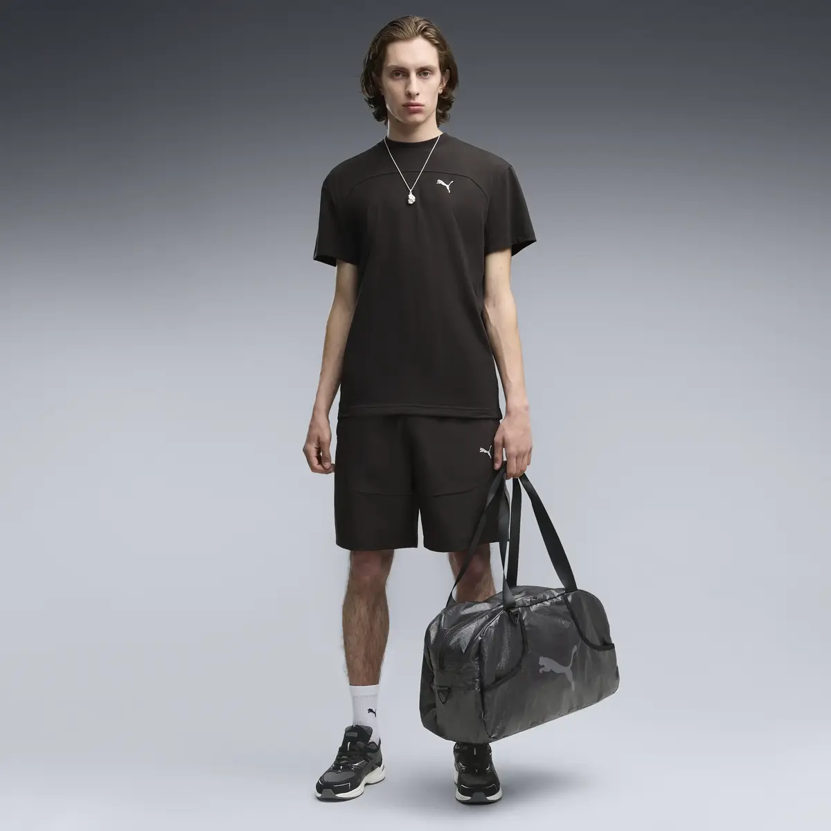 PUMA PUMATECH Tee Siyah Erkek T-Shirt