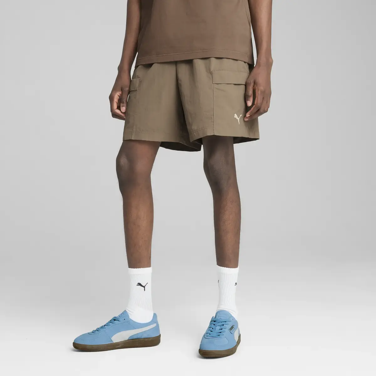 Puma WARDROBE ESS Cargo Shorts Kahverengi Erkek Şort