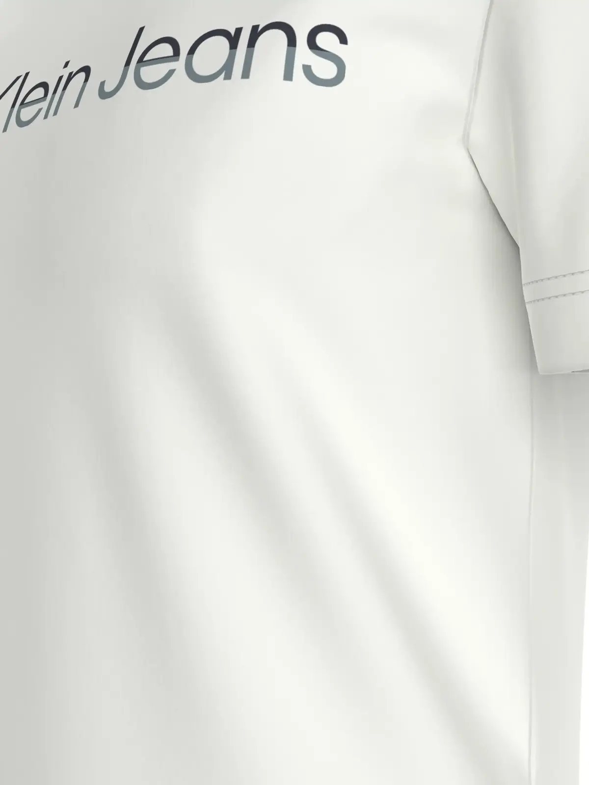 Calvin Klein MIXED INSTITUTIONAL, 0K4 Beyaz Erkek T-Shirt & Polo