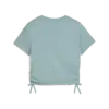 Puma FLAMING LOVE Knotted Tee Mavi Çocuk Unisex T-Shirt & Polo