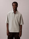 Calvin Klein SS SUPIMA CHEST EMB, PEZ, S Gri Erkek T-Shirt