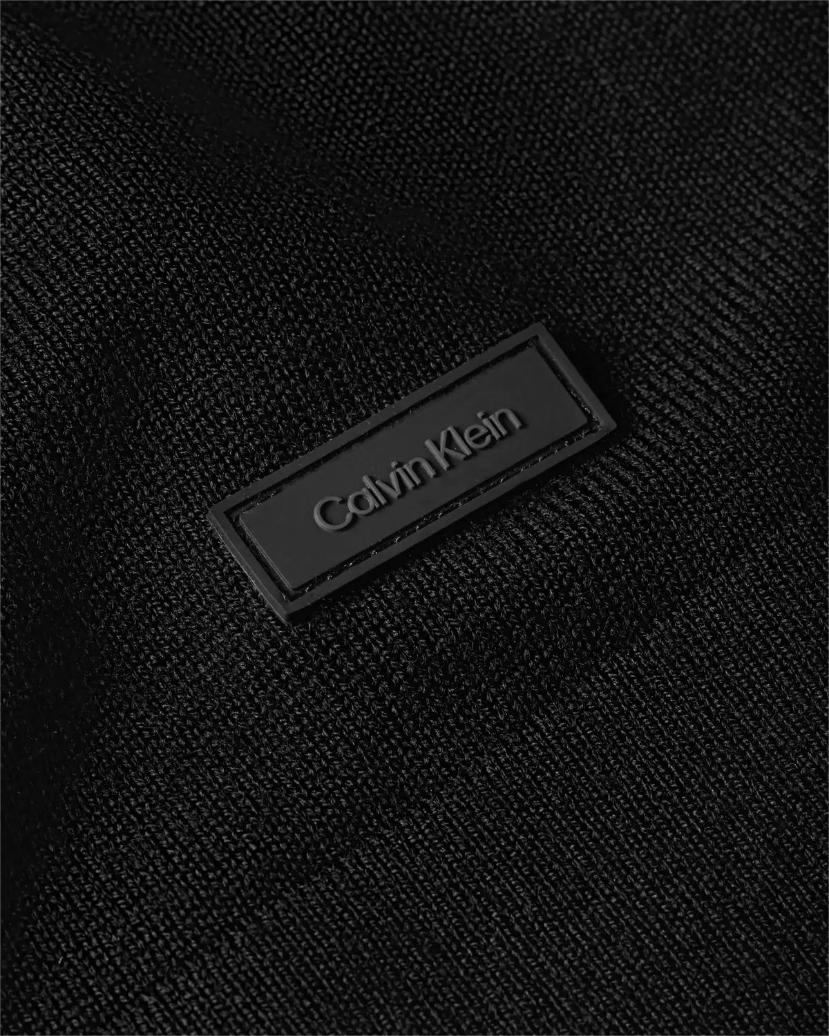 Calvin Klein SUPERIOR WOOL COMFOR Erkek Siyah Kazak