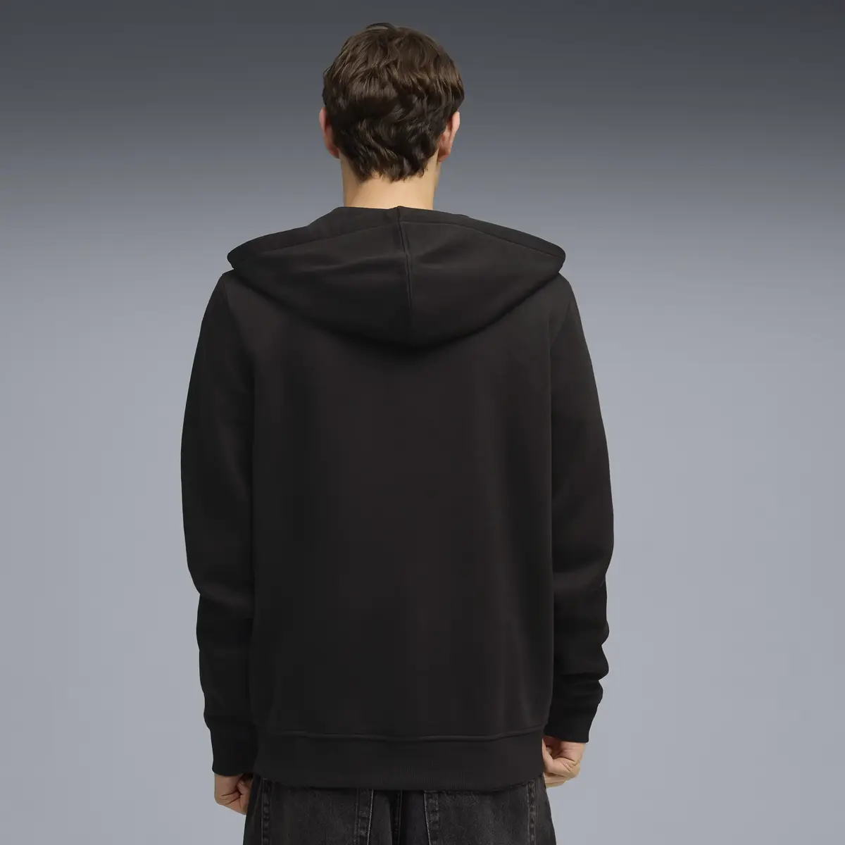 Puma BMW MMS Ess Fleece Jacket Siyah Erkek Fermuarlı Kapüşonlu Sweatshirt