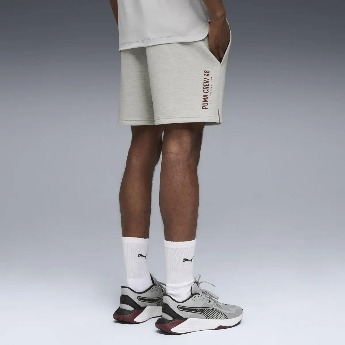 Puma M CLOUDSPUN 5" BRANDED SHORT Gri Erkek Şort