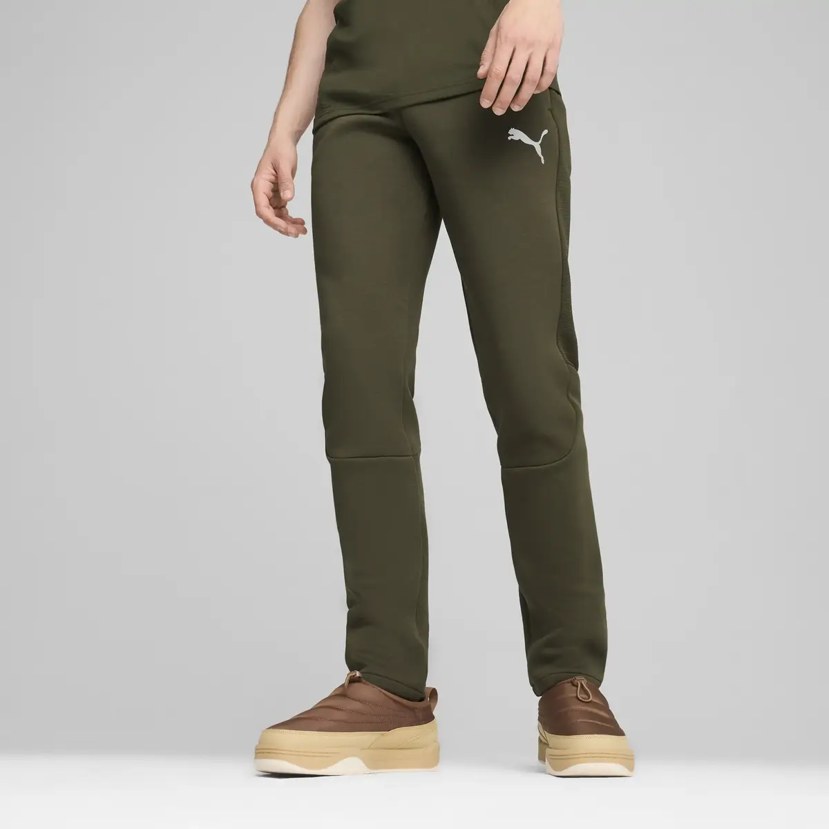 Puma EVOSTRIPE Pants Yeşil Erkek Eşofman Altı