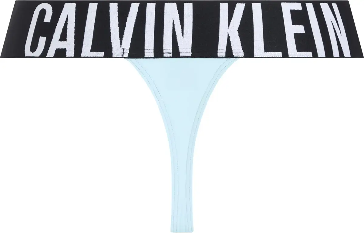 Calvin Klein HIGH LEG THONG, 4A3 Mavi Kadın G-string / Tanga