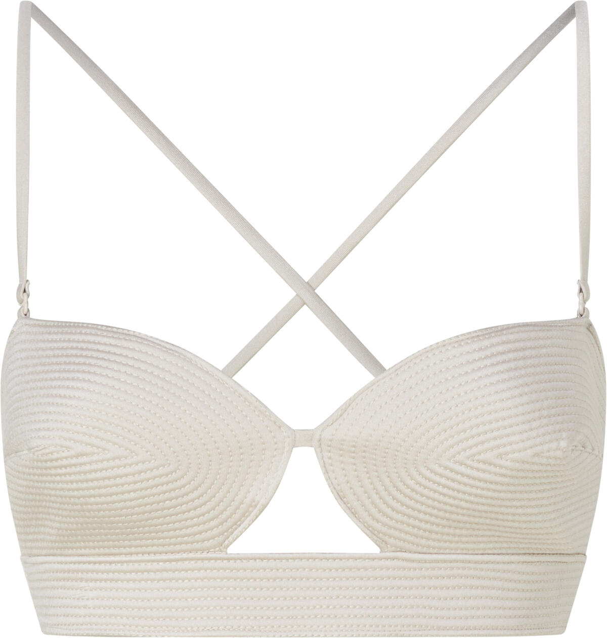 Calvin Klein BRALETTE Kadın Krem Bikini Üstü