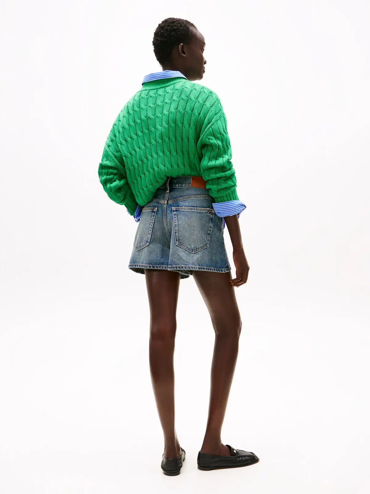 Tommy Hilfiger DNM MINI FLARE SHORT, 1A5 Mavi Kadın Şort