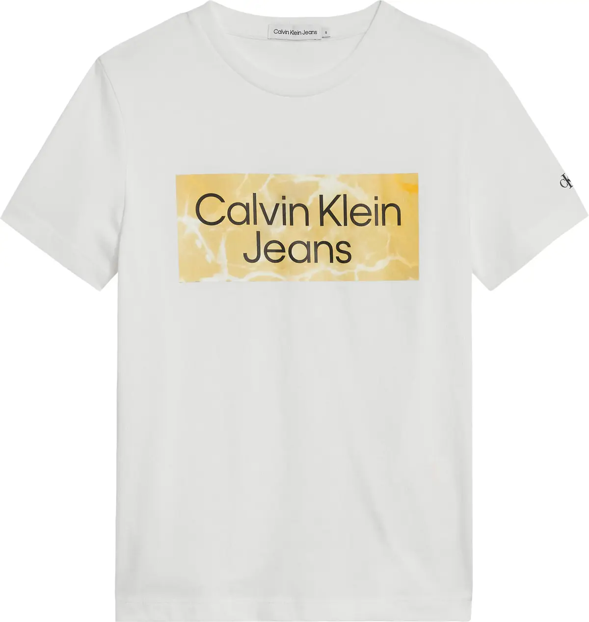 Calvin Klein WATER PLACED LOGO T- Erkek Beyaz T-Shirt