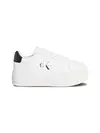 Calvin Klein BOLD FLATF LOW LACE, 01W Beyaz Kadın Spor Ayakkabı & Sneaker
