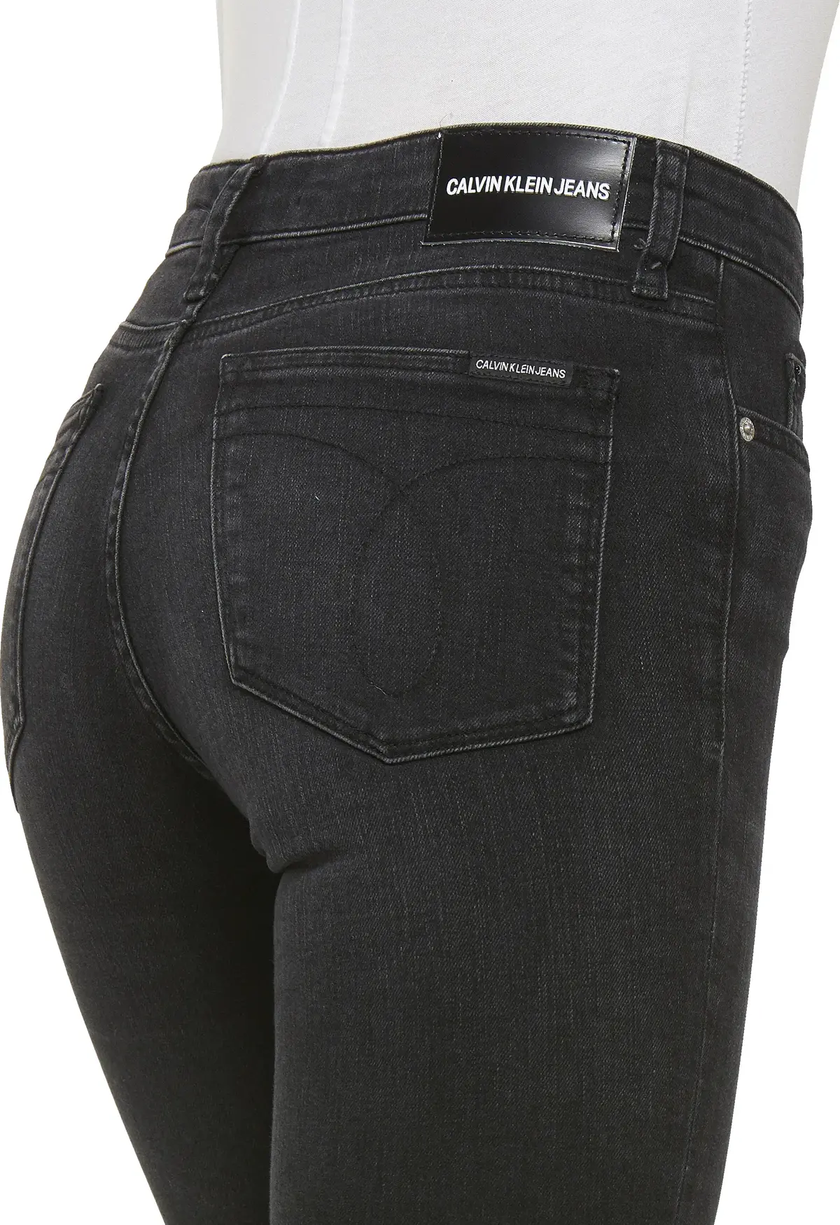 Calvin Klein CKJ 011 MID RISE SKI Kadın Siyah Kot Pantolon