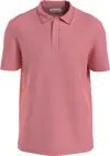 Calvin Klein REPREVE CUBAN COLLAR Erkek Pembe Polo T-Shirt